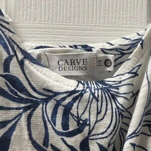 Carve Designs Blue and White Dress